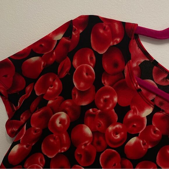 Y2K Apple Print Women’s S/M Apple picking Top - Picture 5 of 5